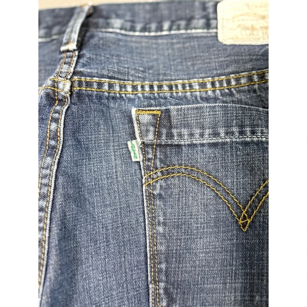 Levi's 539 Vintage Straight Jeans Men's 34x30 Blue Organic Cotton Green Tab Y2K